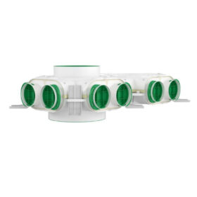 Skrzynka rozdzielcza przelotowa fi 160 12x75 mm VCB160/200‑12 Awenta