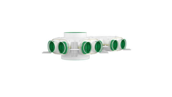 Skrzynka rozdzielcza przelotowa fi 160 12x75 mm VCB160/200‑12 Awenta