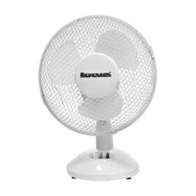 Wentylator Ravanson biały 25W śr. 27 cm 2 ustawienia prędkości szeroki kąt oscylacji WT‑1023