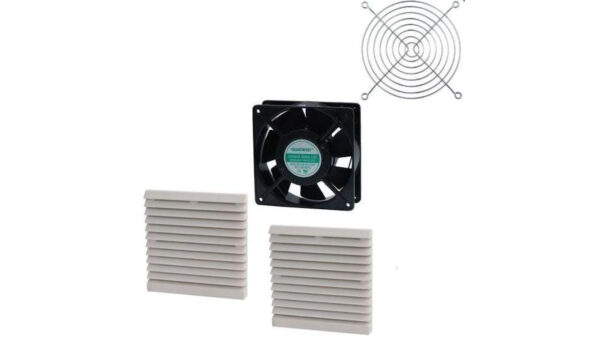 Zestaw wentylacyjny WMZL312038B‑AC230C 230V AC 120x120x38mm ( 2x ZL‑803