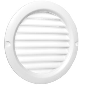 Kratka okrągła z siatką 100mm biała WPFMV100BVWH