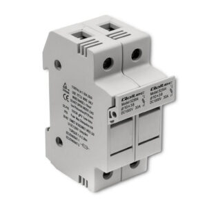 Qoltec Podstawa bezpiecznikowa + bezpiecznik DC 2P 1000V 30A 10x38 solar