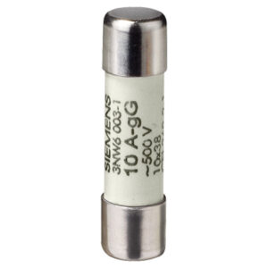 Wkładka bezpiecznikowa cylindryczna 10x38mm 25A gG NFC bez wskaźnika 500VAC 3NW6010‑1
