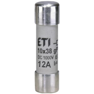 Wkladka bezpiecznikowa cylindryczna PV 10x38mm 12A gPV 1000V DC CH10 002625077